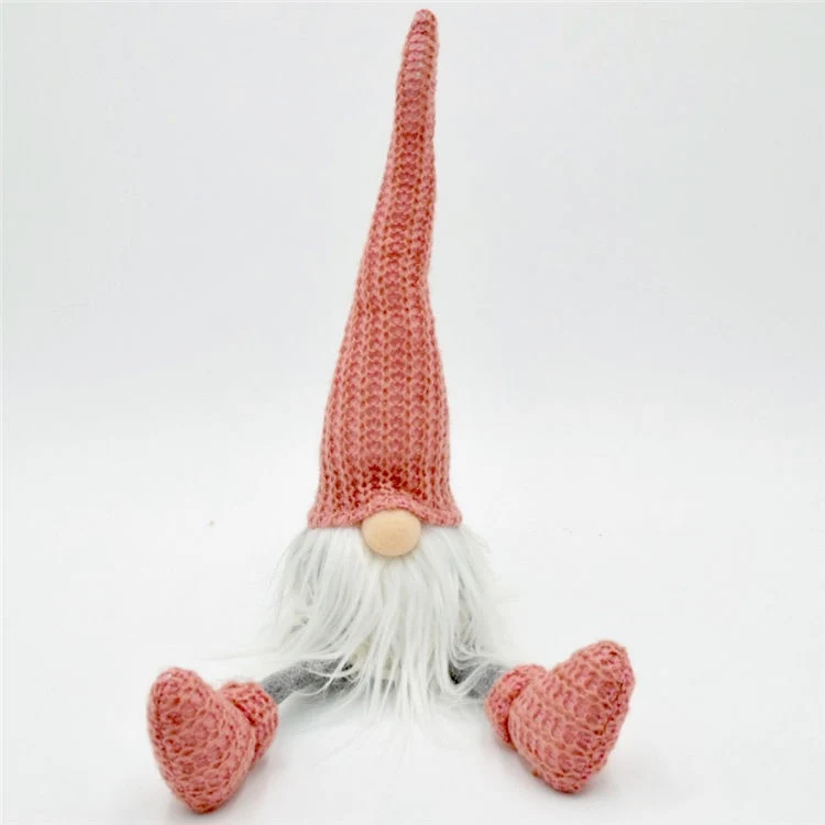Europe Fabric Christmas Decoration Sitters Knitted Gnomes