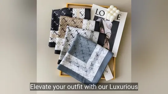 Fashion Printed Lightweight Polyester Scarf for Women Shawl with Elegant Pattern Design