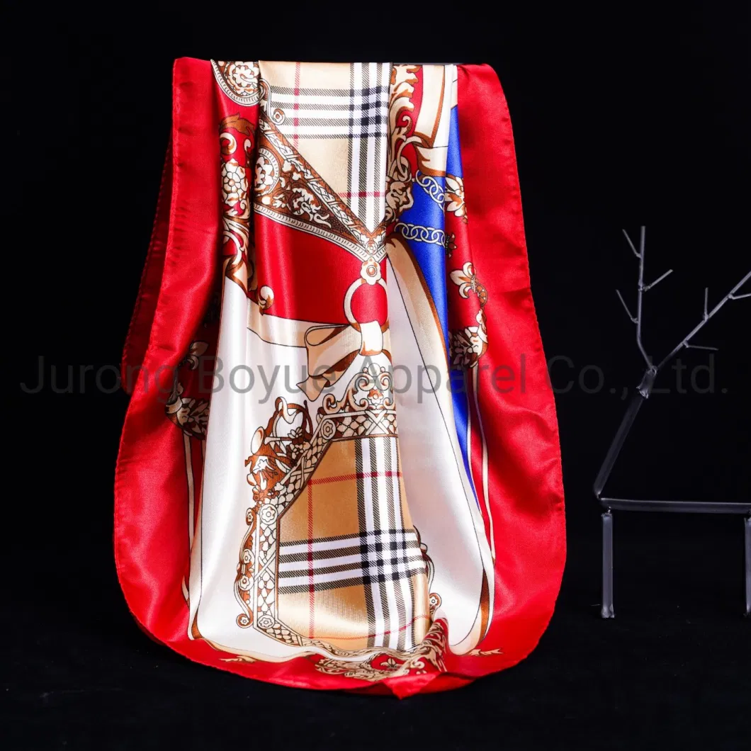 Fashionable Woman Mulberry Silk Scarf 54*54cm Luxury Silk Square Scarf