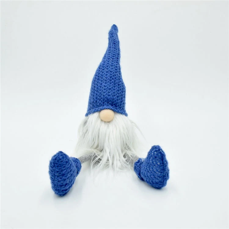 Europe Fabric Christmas Decoration Sitters Knitted Gnomes