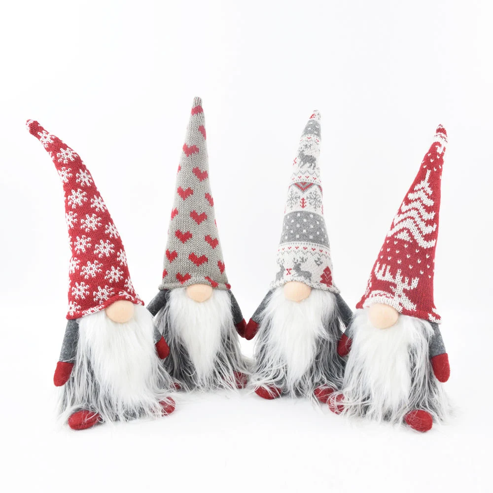 Knitted Gnomes Decoration Christmas Stuffed with Nordic Style