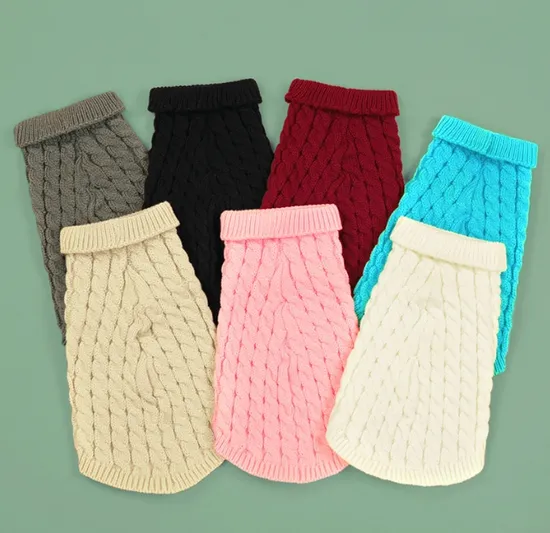 Cheap Wholesale Cotton Dog Clothes Pet Sweater 
