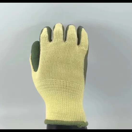 Nmsafety Latex Coated on Palm & Thumb Labor Working Glove 