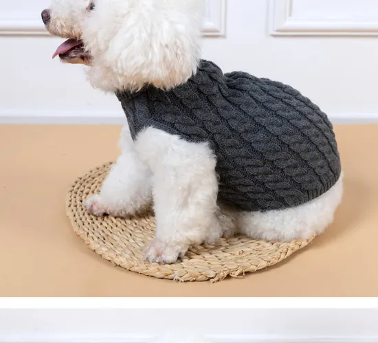 Basic Cheap Classic Dog Rib Sweaters Pet Designed Knitting Jumpers 