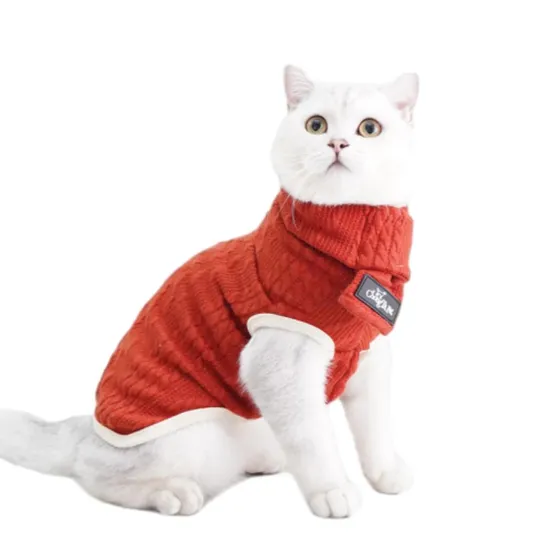 Hot Sale Cute Cat Clothes Anti Shedding Pet Winter Clothes Sweater 