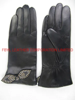 High Quality Imported Soft Genuine Leather Gloves for Women (JYG