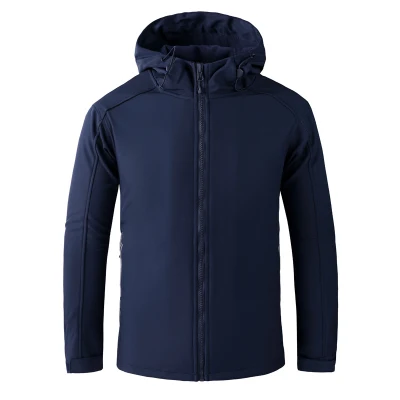 Soft Shell Jacket Men′s and Women′s Windproof Waterproof Fleece Sweater Spring and Autumn
