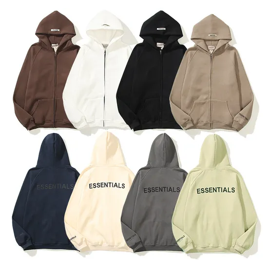 Top Sell High Quality 100% Cotton Thick Pullover Sweatshirt Printing and Embroidery OEM Custom Blank Tracksuit Hoodies Men 