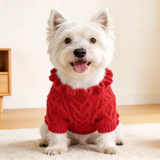 Soft and Comfortable Custom Dog Sweater with Logo Fall/Winter Fashion Pet Apparel 