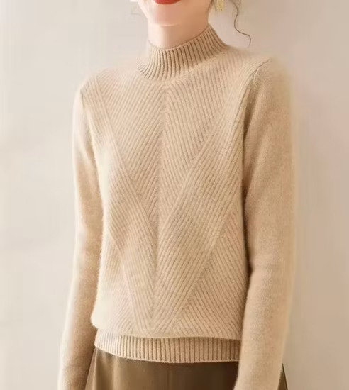 Autumn and Spring New V Neck Warm Sweater Pullover Solid Color Inner Knitting Bottoming Shirt 