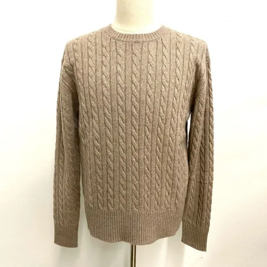 Men′ S Fashion Wool Cashmere Double Zip up Cardigan Sweater 