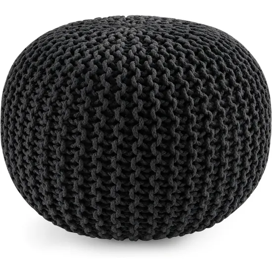 Promotional Ottoman Pouf Hand Knitted Large Foot Couch Gift Furniture Home Decor 