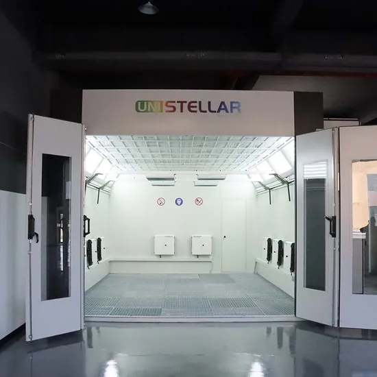 Automobile Vehicle Spray Paint Booth with Diesel Heating System for Car Service 