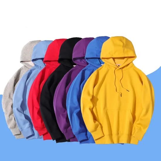 Unisex Thin Blank Solid Custom Logo Pullover Hoodies Sweatshirts Sports Wear Clothing 