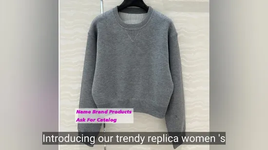 Autumn and Winter Knitted Hooded Cardigan Long Sleeve Classic Logo Jacquard Decoration 